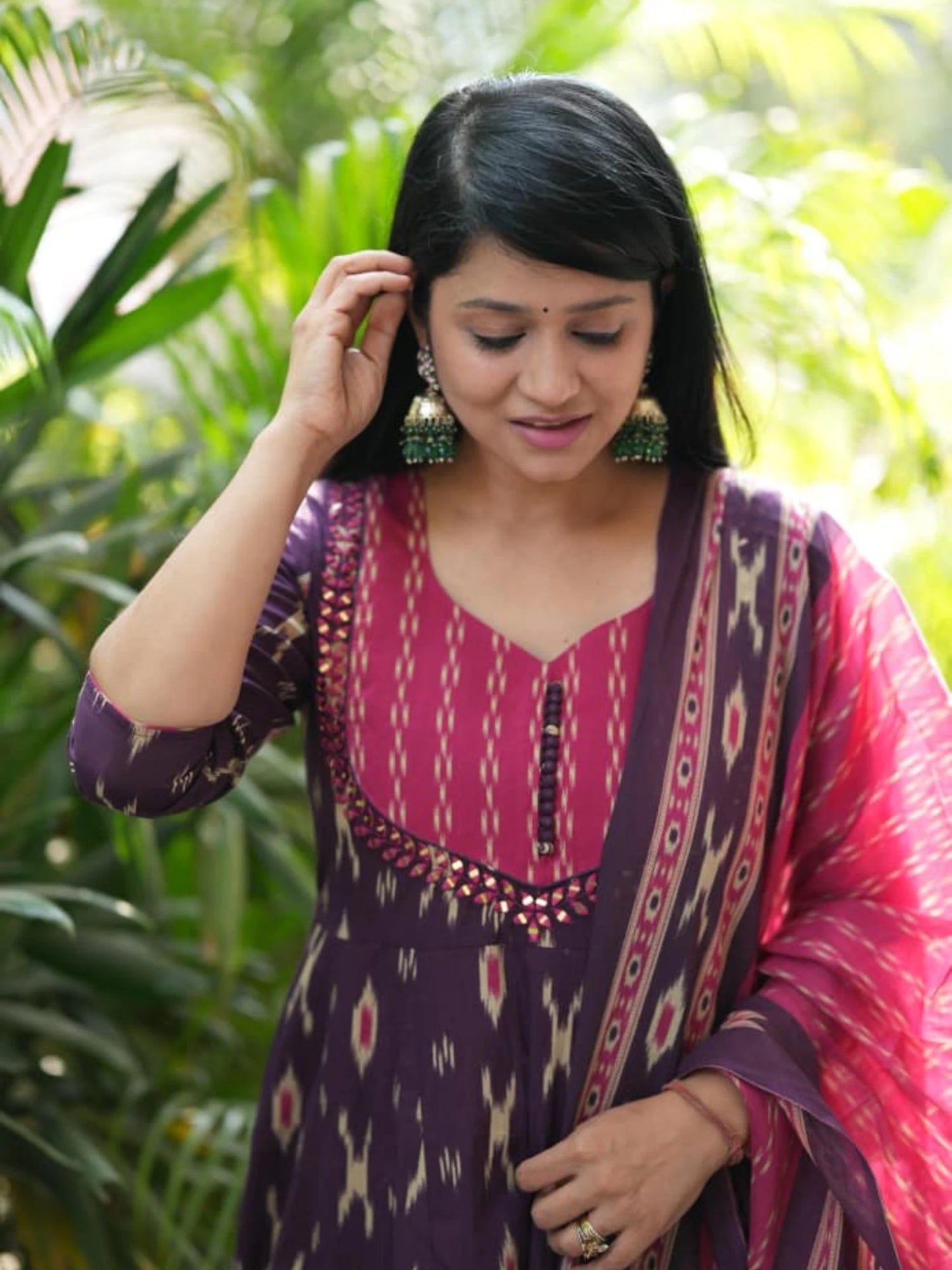 Ikkat Print Salwar Suit