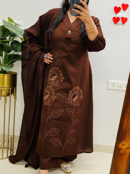 Cotton Straight Salwar Suit