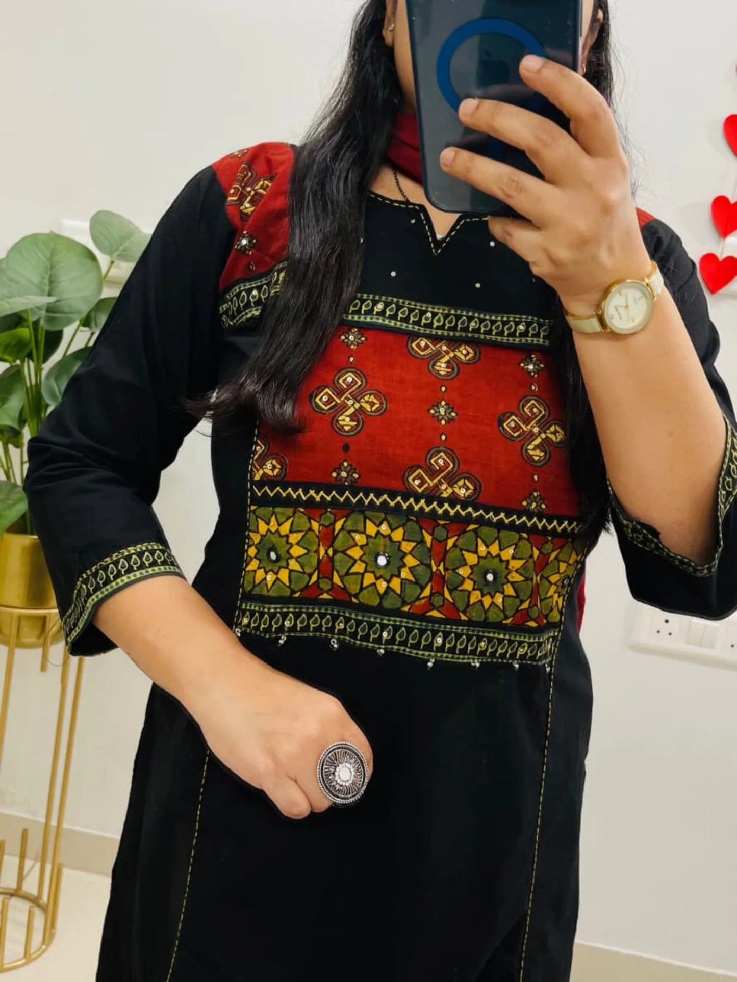 Dhabu cotton salwar suit